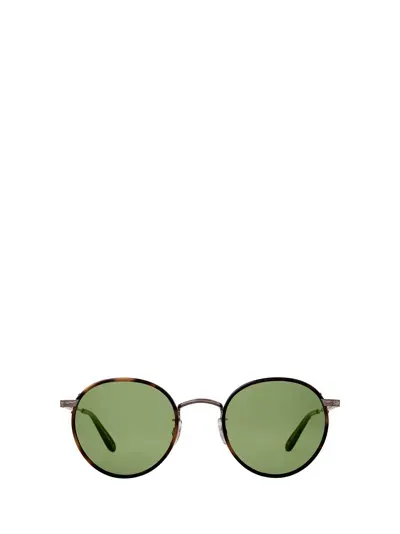 Garrett Leight Wilson Sun Spotted Brown Shell-copper/semi-flat Pure Green Sunglasses