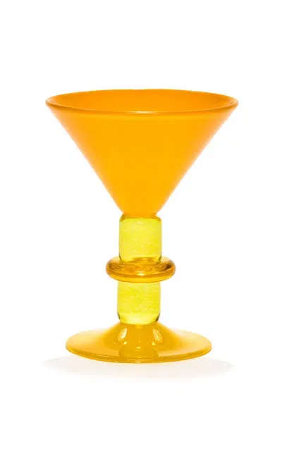 Gather Miami Martini Glass In Yellow