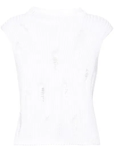 Gauchère Voile Cotton Shirt In White