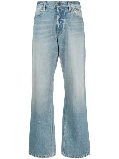 Gauchère Low-rise Wide-leg Jeans In Blue