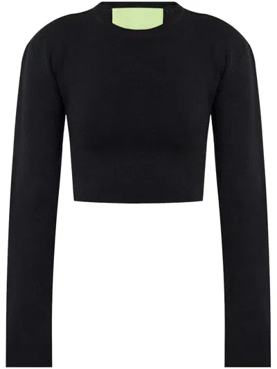 Gauge81 Cropped Sweater In Black