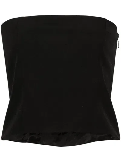 Gauge81 Tona Strapless Top In Black