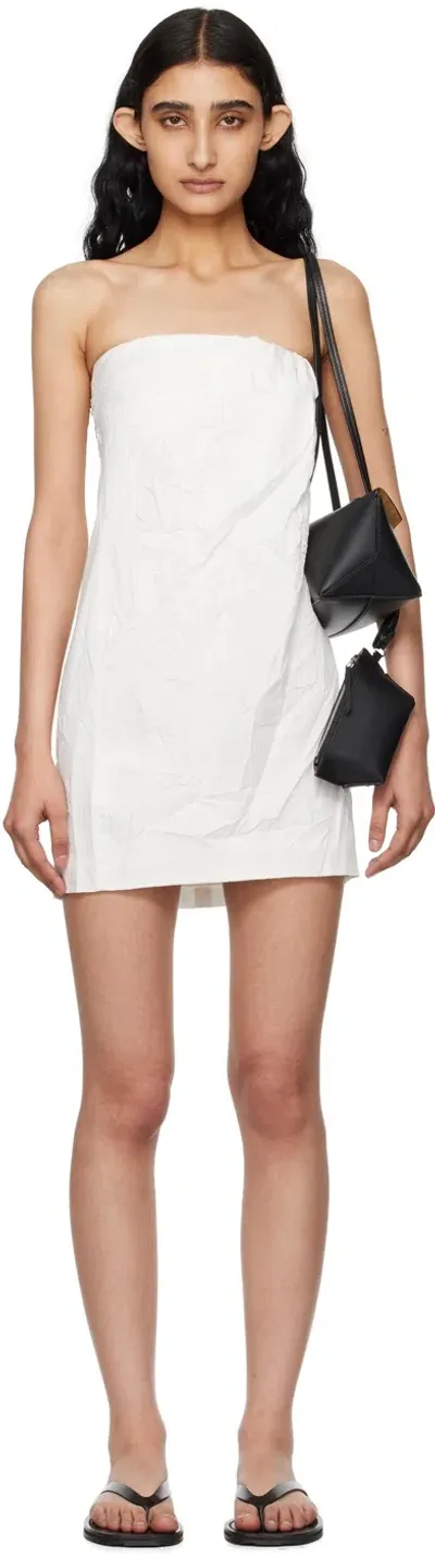 Gauge81 White Tula Minidress In 99 White