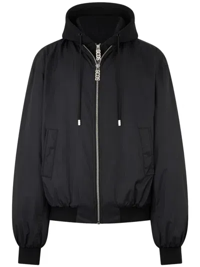 Gcds Hooded Bomber Clothing In Black