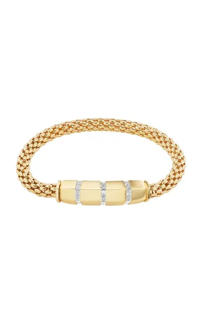 Gemella Jewels Stella Bar 18k Yellow Gold Diamond Bracelet