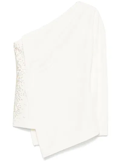 Genny One-shoulder Top In White