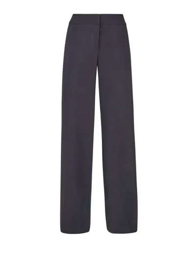 Genny Palazzo Trousers In Black