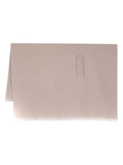 Gentryportofino Knit Scarf In Nude & Neutrals