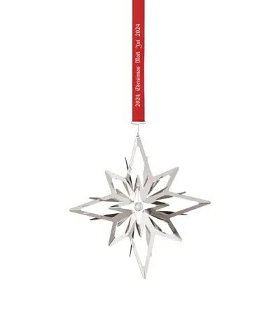 Georg Jensen Palladium-plated Mobile Star Tree Decoration 2024 In Silver