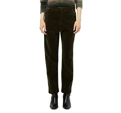 Gerard Darel Nymphie Straight Leg Pants In Green