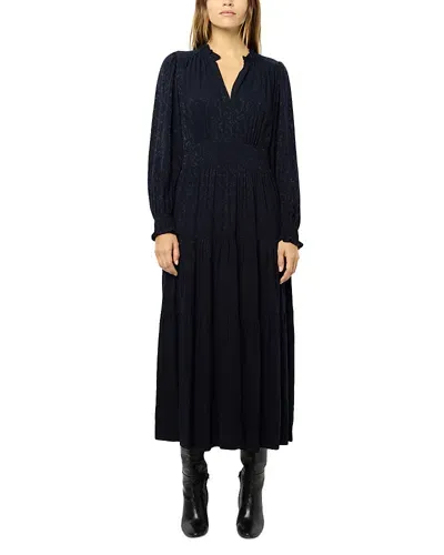 Gerard Darel Sandrine Midi Dress In Navy