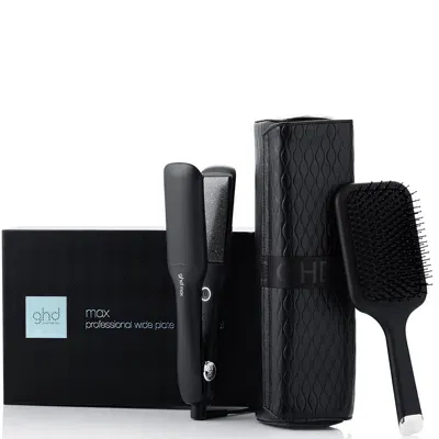 Ghd Max Gift Set With Wide Plate Hair Straightener In White