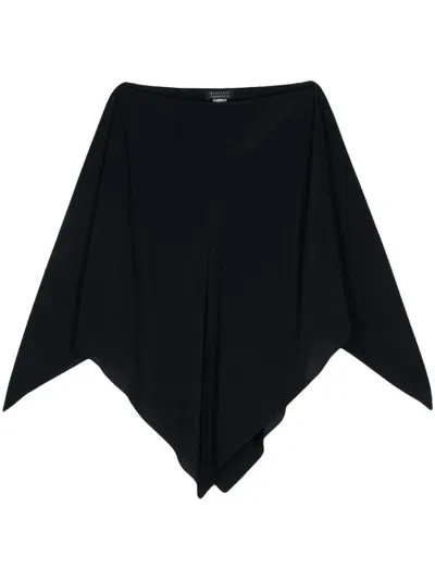 Gianluca Capannolo Isabella Silk Cape In Blue