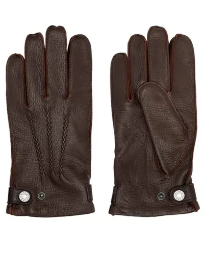 Gianni Chiarini Deer Gloves Accessories In Brown