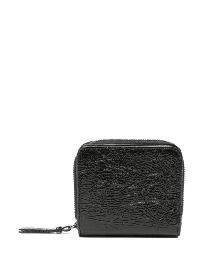 Gianni Chiarini Patent-finish Wallet In Black