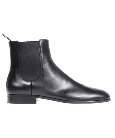 Gianvito Rossi Alain Leather Ankle Boots In Black