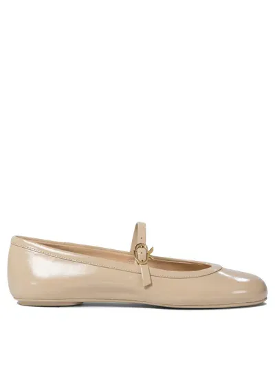 Gianvito Rossi Ballerinas In Tan