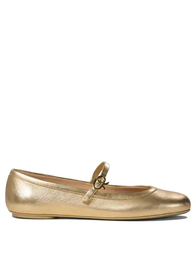 Gianvito Rossi Ballerinas In Gold