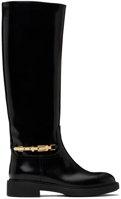 Gianvito Rossi Black Martine Boots In Nero