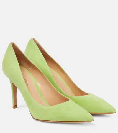 Gianvito Rossi Gianvito 85 Suede Pumps In Wasabi