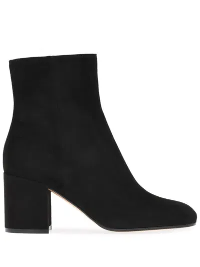 Gianvito Rossi Joelle 70mm Suede Boots In Schwarz