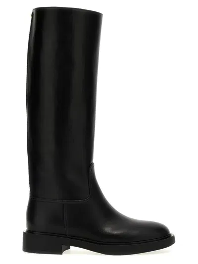 Gianvito Rossi Leather Boots In Black