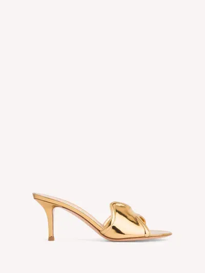 Gianvito Rossi Gold Lucrezia 70 Mules