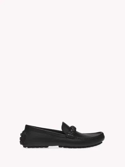 Gianvito Rossi Leather Loafers In Black