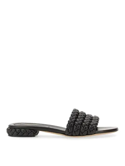 Gianvito Rossi Nappa Sandal In Black