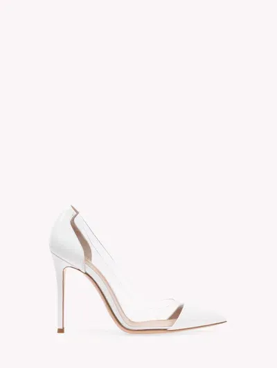 Gianvito Rossi Plexi In White