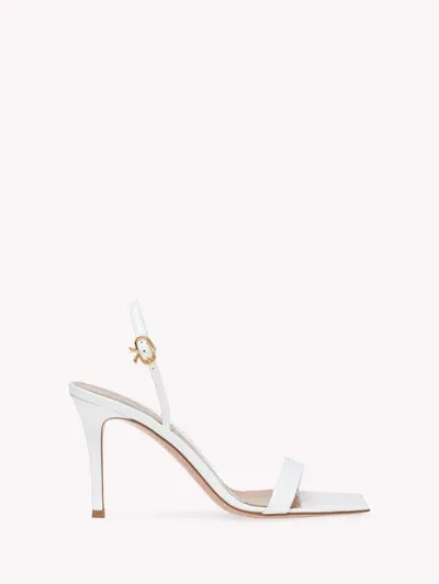 Gianvito Rossi Ribbon Stiletto 85 In White