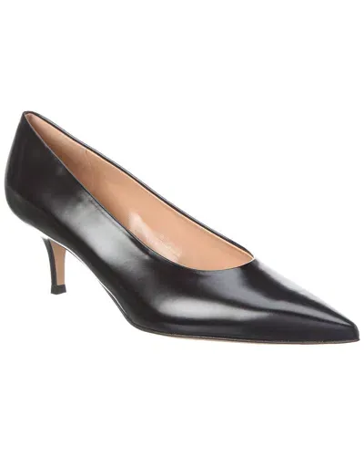 Gianvito Rossi Tokio Calfskin Kitten-heel Pumps In Black