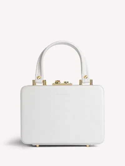 Gianvito Rossi Valì Leather Tote Bag In White