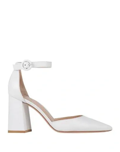 Gianvito Rossi Woman Pumps White Size 6 Calfskin