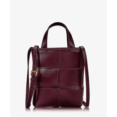 Gigi New York Chloe Mini Shopper In Burgundy