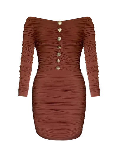 Gigii's Alegra Dress In Coffee