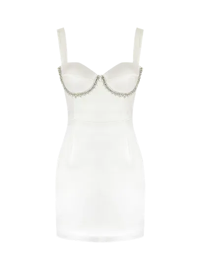 Gigii's Clair Dress In White Smoke