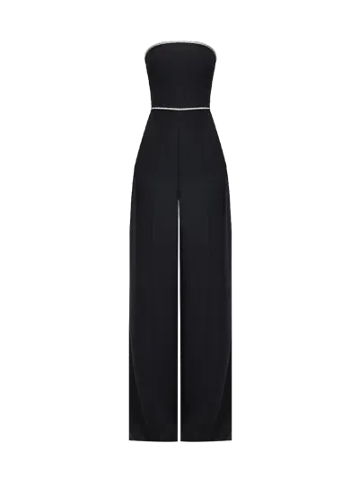 Gigii's Women's Black Zelda Crepe Jumpsuit