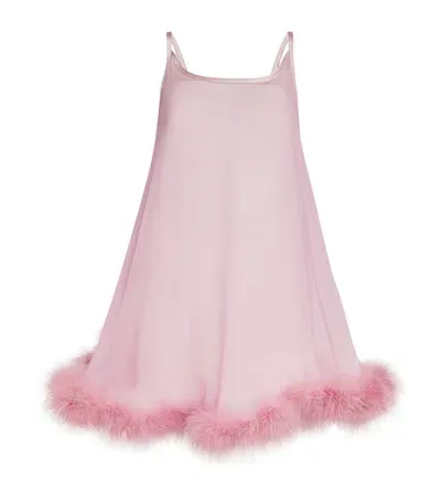 Gilda & Pearl Diana Babydoll Dress In Pink