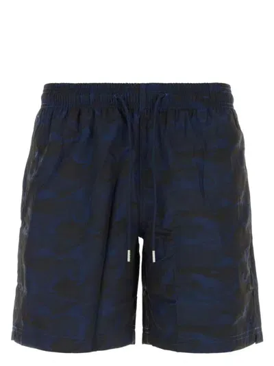 Gimaguas Camouflage-print Drawstring-waistband Swim Shorts In Blue