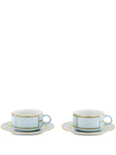 Ginori 1735 Blue Diva Porcelain Tea Set