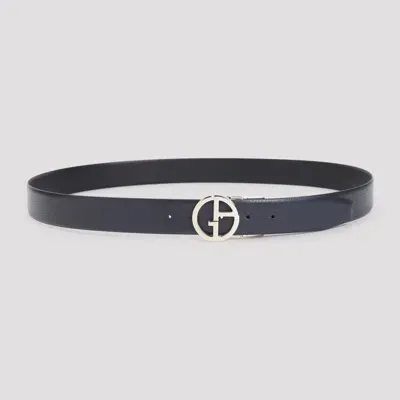 Giorgio Armani Belt In Night Blue Black