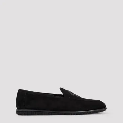 Giorgio Armani Slip-on Mules 7 In Black