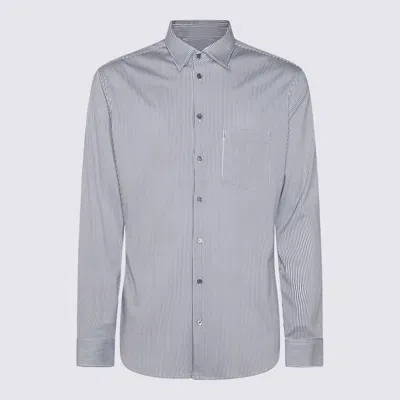 Giorgio Armani Blue Cotton Shirt