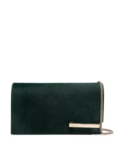 Giorgio Armani Brushed-finish Clutch In Green