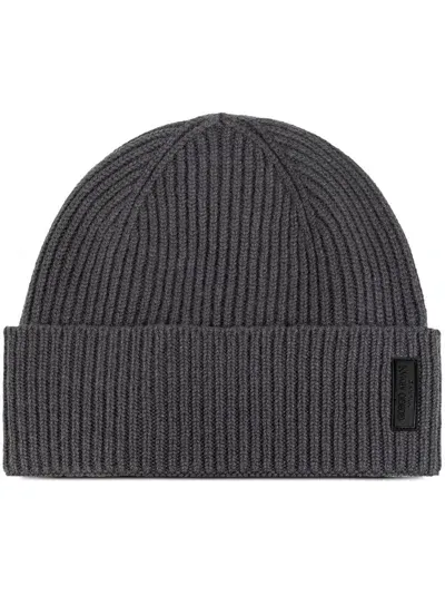 Giorgio Armani Cashmere Beanie In Grey