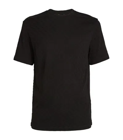 Giorgio Armani Eco Viscose-blend T-shirt In Black