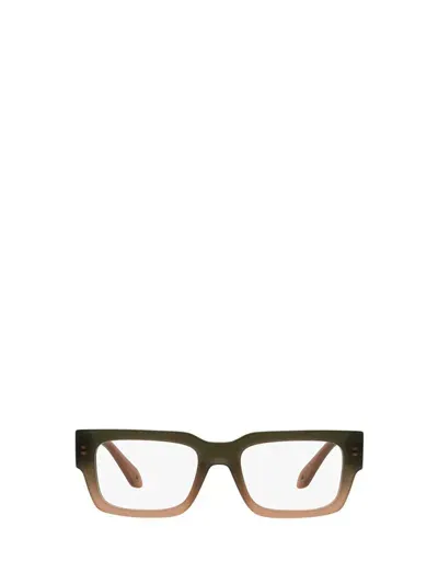 Giorgio Armani Eyeglasses In Gradient Green / Brown