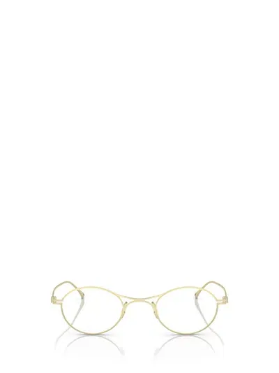 Giorgio Armani Eyeglasses In Matte Pale Gold