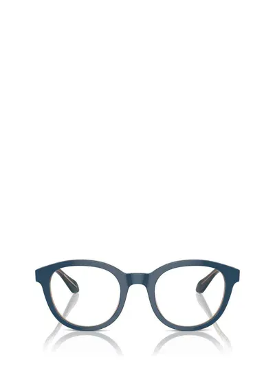 Giorgio Armani Eyeglasses In Top Blue / Transparent Brown